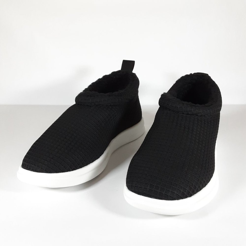 LUSSO CLOUD GURU SHERP MEN'S SHOES SIZE 11 IN JET BLACK WAFFLE / LILY WHITE BNIB - Picture 2 of 16